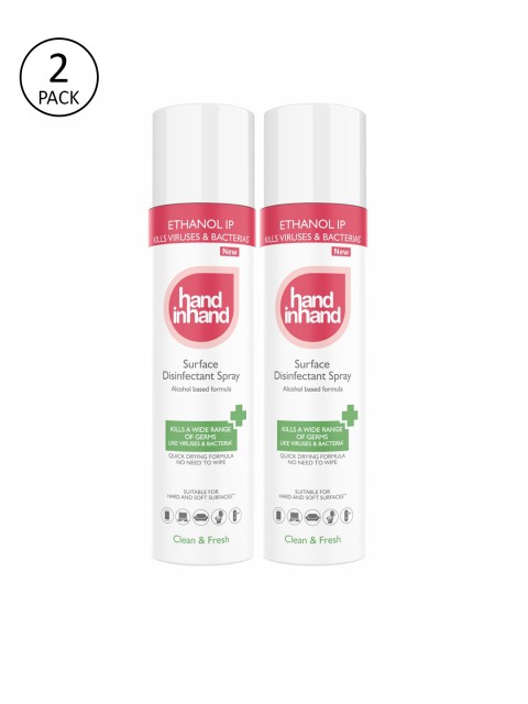 

Hand in Hand Set of 2 Surface Disinfectant Spray, White