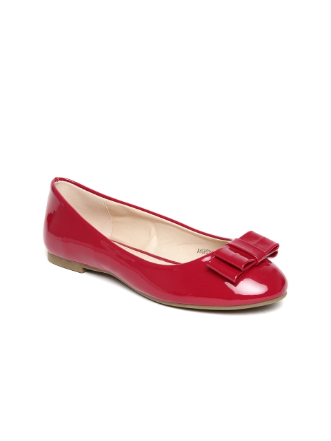 

Allen Solly Women Red Glossy Ballerinas