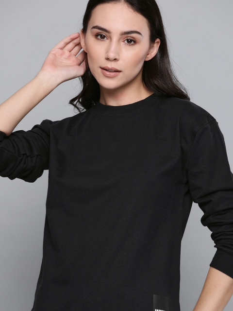 

Harvard Women Black Solid Sweatshirt