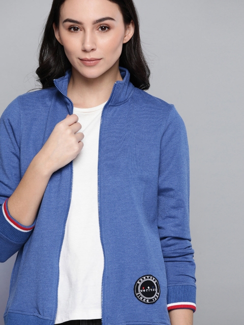 

Harvard Women Blue Solid Sweatshirt