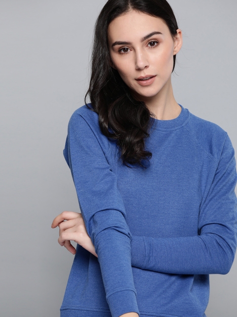 

Harvard Women Blue Solid Sweatshirt