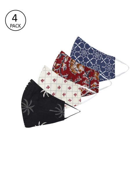 

Anouk Adults Pack of 4 Reusable 3-Layer Outdoor Masks, Multi