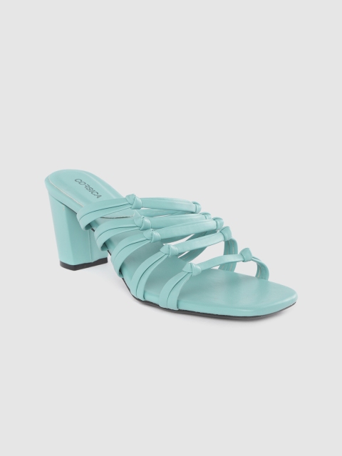 

CORSICA Women Blue Solid Block Heels