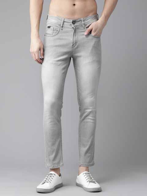 

Roadster Men Grey Skinny Fit Mid-Rise Clean Look Stretchable Jeans