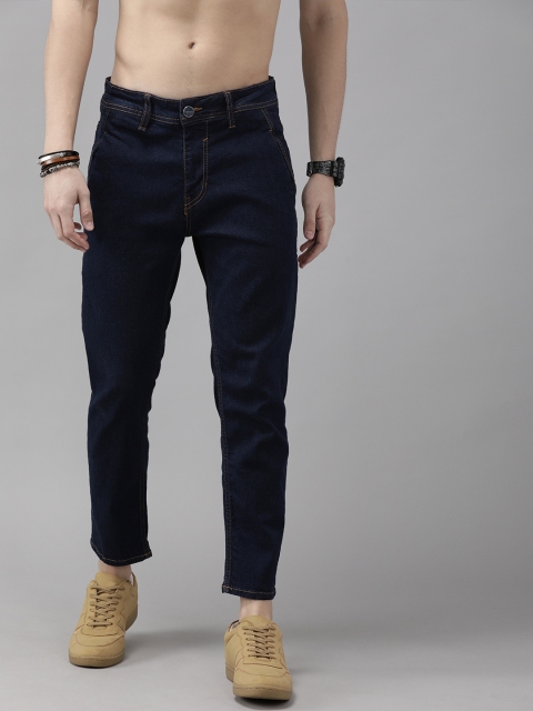 

Roadster Men Navy Blue Regular Fit Mid-Rise Clean Look Stretchable Jeans