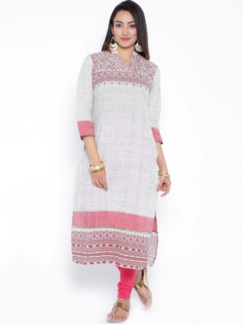 

Vishudh Grey Printed Kurta