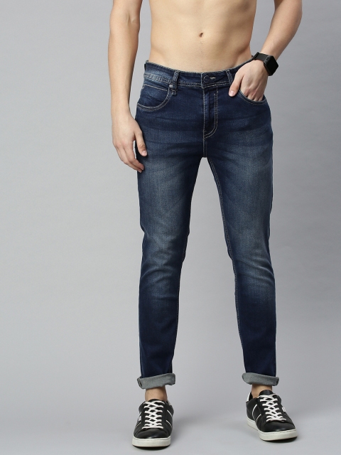 

Roadster Men Navy Blue Skinny Fit Mid-Rise Clean Look Stretchable Jeans