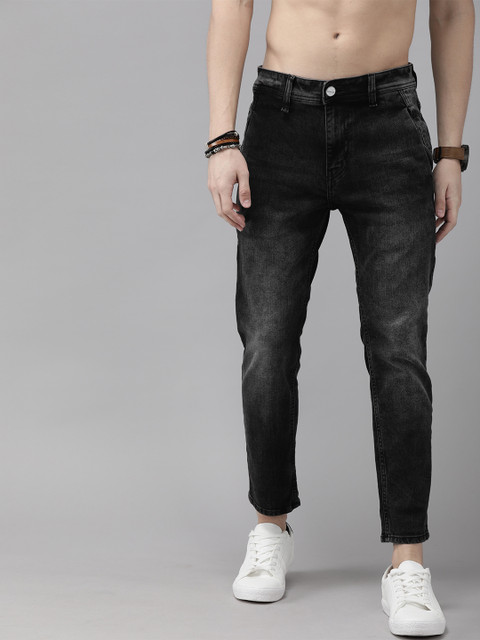 

Roadster Men Charcoal Grey Regular Fit Mid-Rise Clean Look Stretchable Jeans