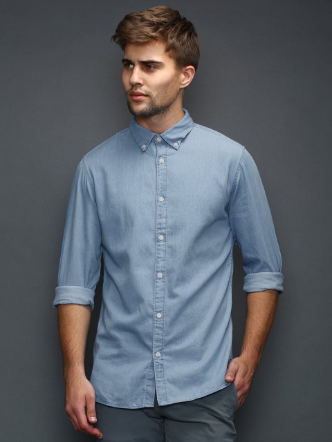 

SELECTED Heritage Blue Slim Denim Casual Shirt
