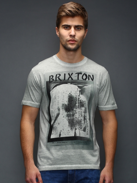 

SELECTED Grey Printed T-shirt