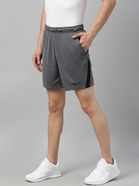 

Nike Men Grey Self Design AS M NK DRY SHORT 5.0 Standard Fit Training Sports Shorts