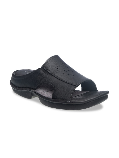 

Khadims Men Black Comfort Sandals