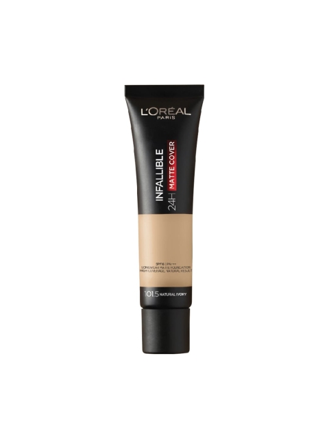 

LOreal Paris Infallible 24 HR Matte Cover Foundation-Natural Ivory 101.5, Beige