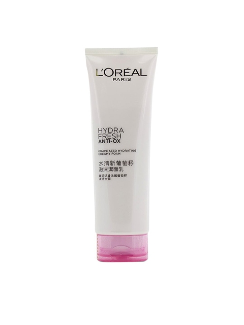 

LOreal Paris Hydrafresh Anti-Ox Rich Creamy Foam 125 ml, White