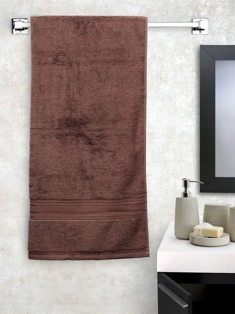 

Trident Unisex Brown Solid Classic Plus Anti Microbial 525 GSM Bath Towel