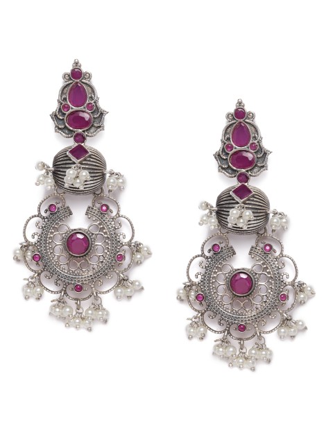 

VIDRUKARIH Silver-Plated Classic Drop Earrings