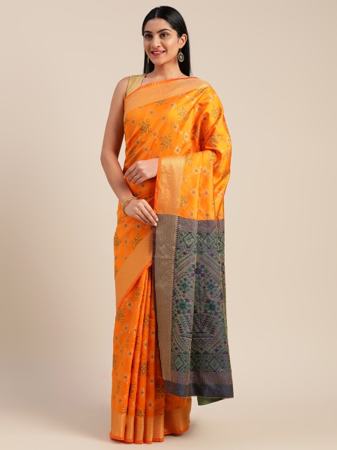 

Mitera Multicoloured Woven Design Art Silk Saree, Multi