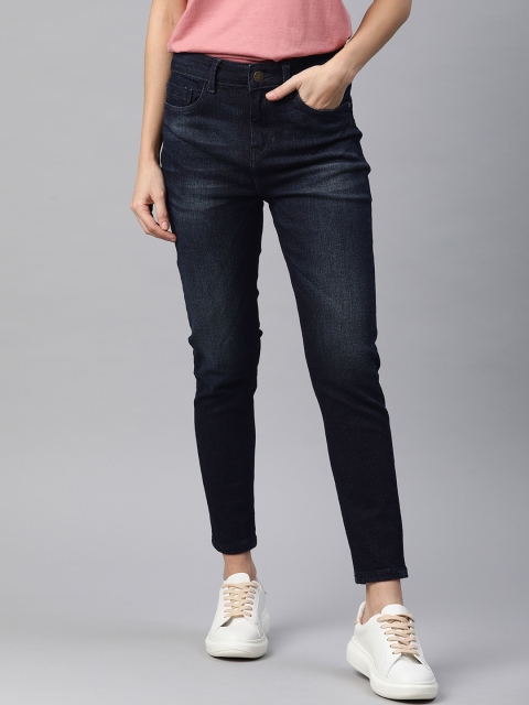 

Mast & Harbour Women Blue Skinny Fit Mid-Rise Clean Look Stretchable Jeans