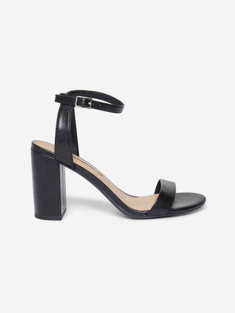 

DOROTHY PERKINS Women Black Solid Mid-Top Block Heels