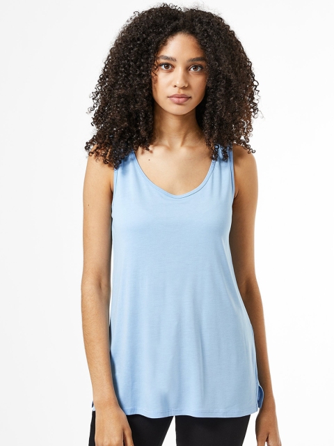 

DOROTHY PERKINS Women Blue Solid Top