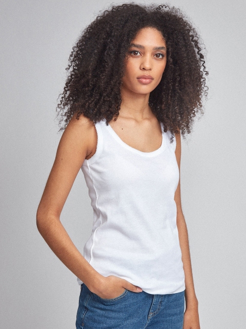 

DOROTHY PERKINS Women White Solid Top