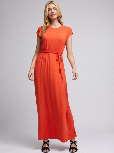

DOROTHY PERKINS Women Orange Solid Maxi Dress