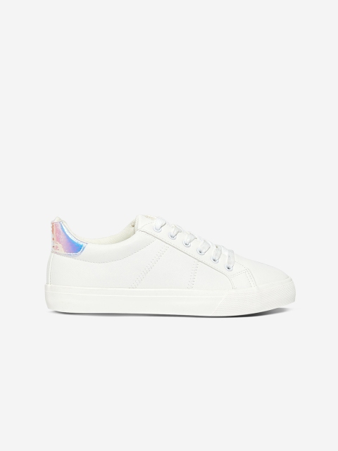 

DOROTHY PERKINS Women White Solid Sneakers