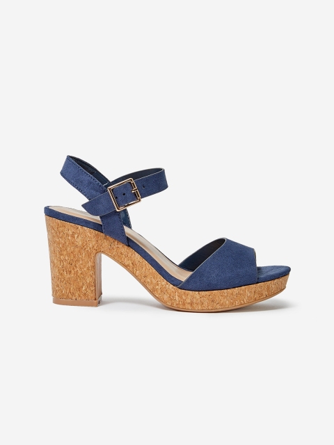 

DOROTHY PERKINS Women Navy Blue Solid Block Heels