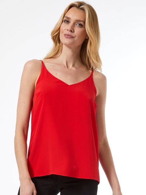 

DOROTHY PERKINS Women Red Solid Top