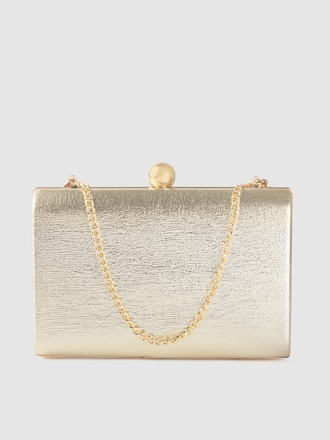 

DOROTHY PERKINS Women Gold-Toned Solid Box Clutch