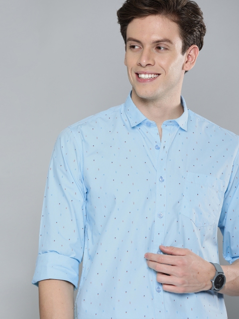 

Mast & Harbour Men Blue Regular Fit Solid Casual Shirt