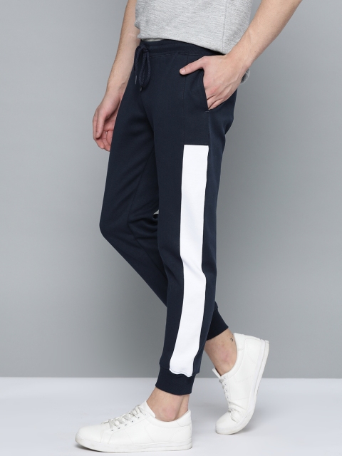 

Mast & Harbour Men Navy Blue Solid Slim-Fit Joggers