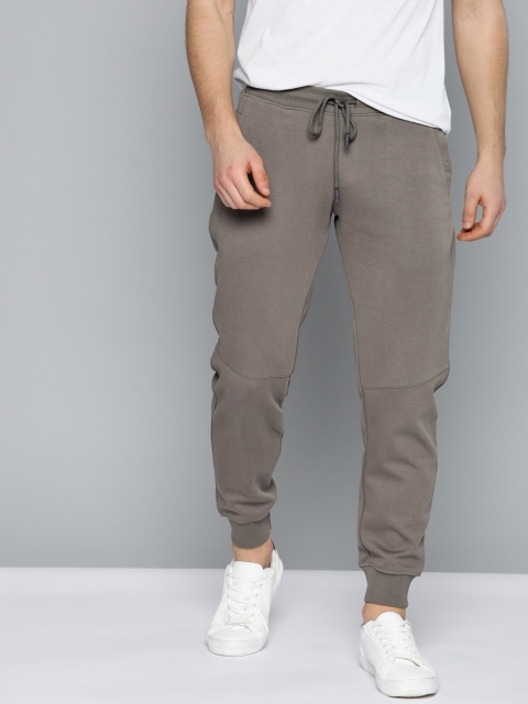 

Mast & Harbour Men Grey Straight-Fit Solid Joggers