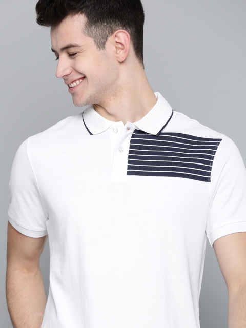 

Mast & Harbour Men White Solid Polo T-shirt