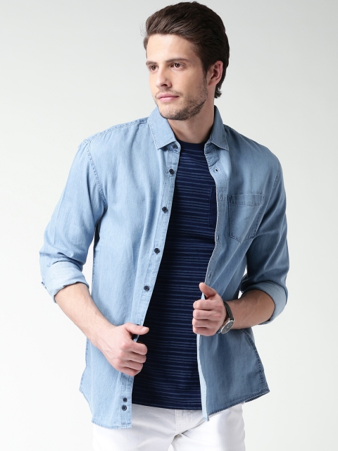 

Celio Blue Denim Shirt