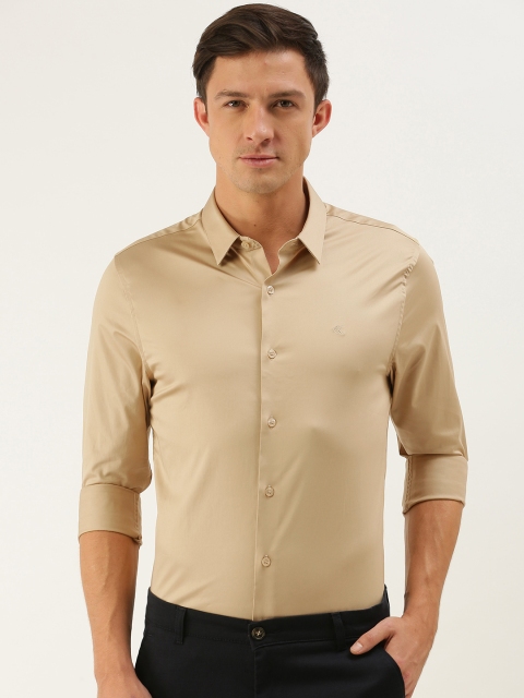 

Calvin Klein Jeans Men Beige Slim Fit Casual Shirt