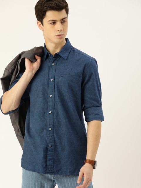 

Calvin Klein Jeans Men Blue Regular Fit Solid Casual Shirt
