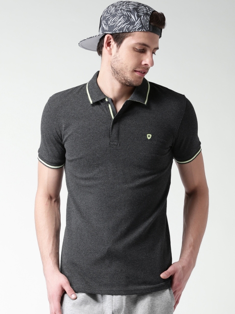 

Celio Charcoal Grey Polo T-shirt