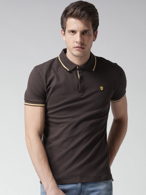 Celio Brown Polo T-shirt available at myntra for Rs.779