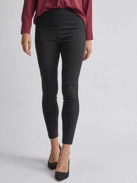 

DOROTHY PERKINS Women Black Skinny Fit Solid Treggings