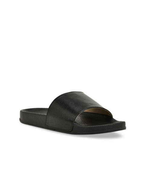 

SALARIO Women Black Solid Sliders