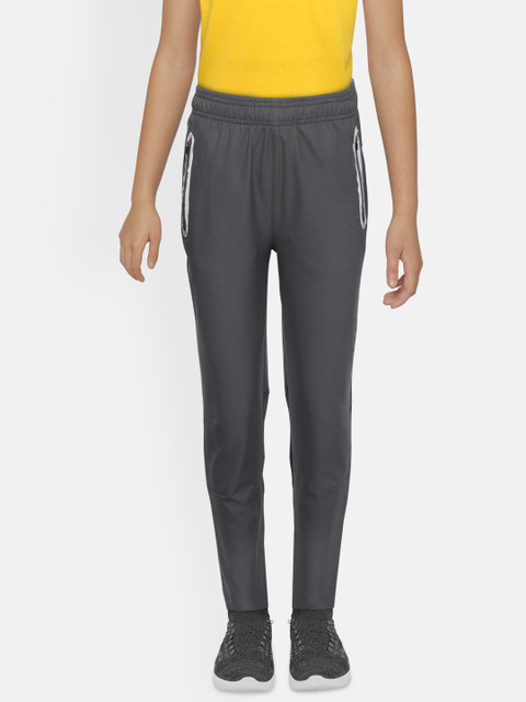 

HRX by Hrithik Roshan Boys Magnet Solid Antimicrobial Rapid-Dry Active Track Pants, Charcoal
