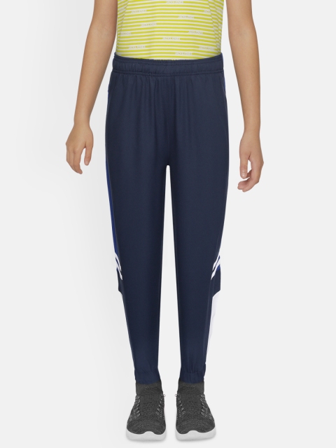 

HRX by Hrithik Roshan Boys Navy Blue Colourblocked Antimicrobial Rapid-Dry Jogger