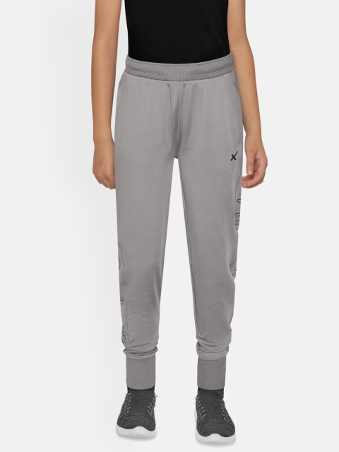 

HRX by Hrithik Roshan Boys Alloy Slim Fit Antimicrobial Rapid-Dry Lycra Active Jogger, Grey