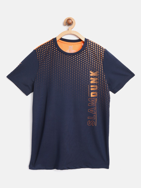 

HRX by Hrithik Roshan Boys Design To Comment Graphic Antimicrobial Rapid-Dry Active Tshirt, Navy blue