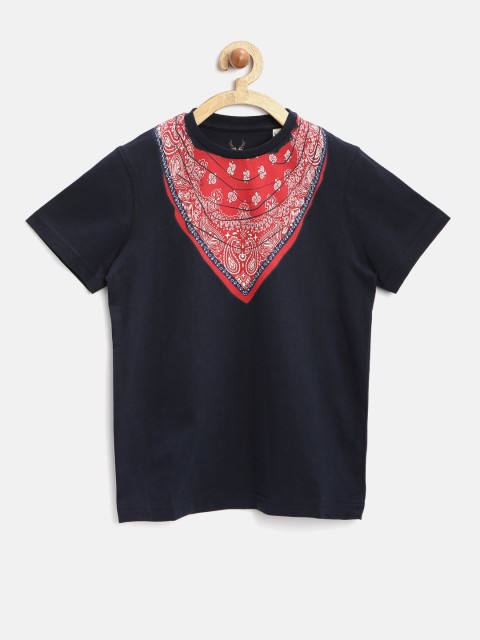 

Allen Solly Junior Boys Navy Printed T-shirt, Navy blue