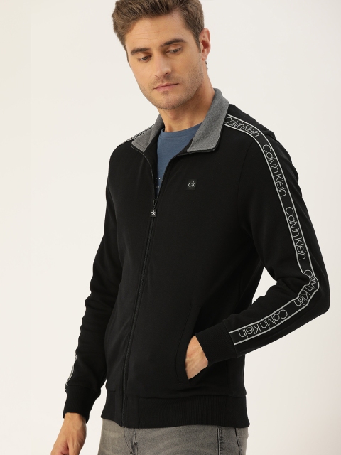 

Calvin Klein Jeans Men Black & Grey Solid Sweatshirt