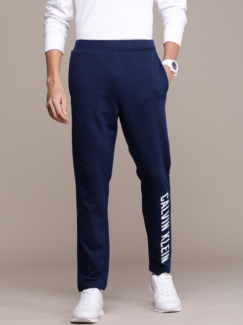 

Calvin Klein Jeans Men Blue & White Printed Track Pants