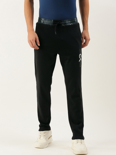 

Calvin Klein Jeans Men Black Printed Straight Fit Track Pants