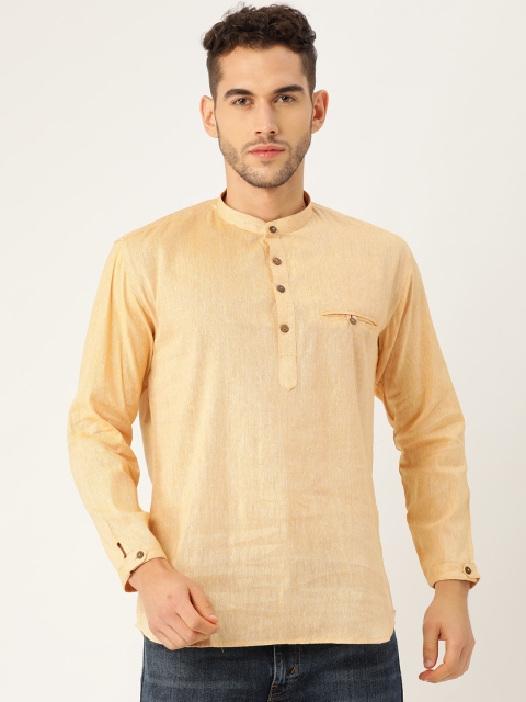 

Tistabene Men Yellow Comfort Slim Fit Solid Casual Shirt
